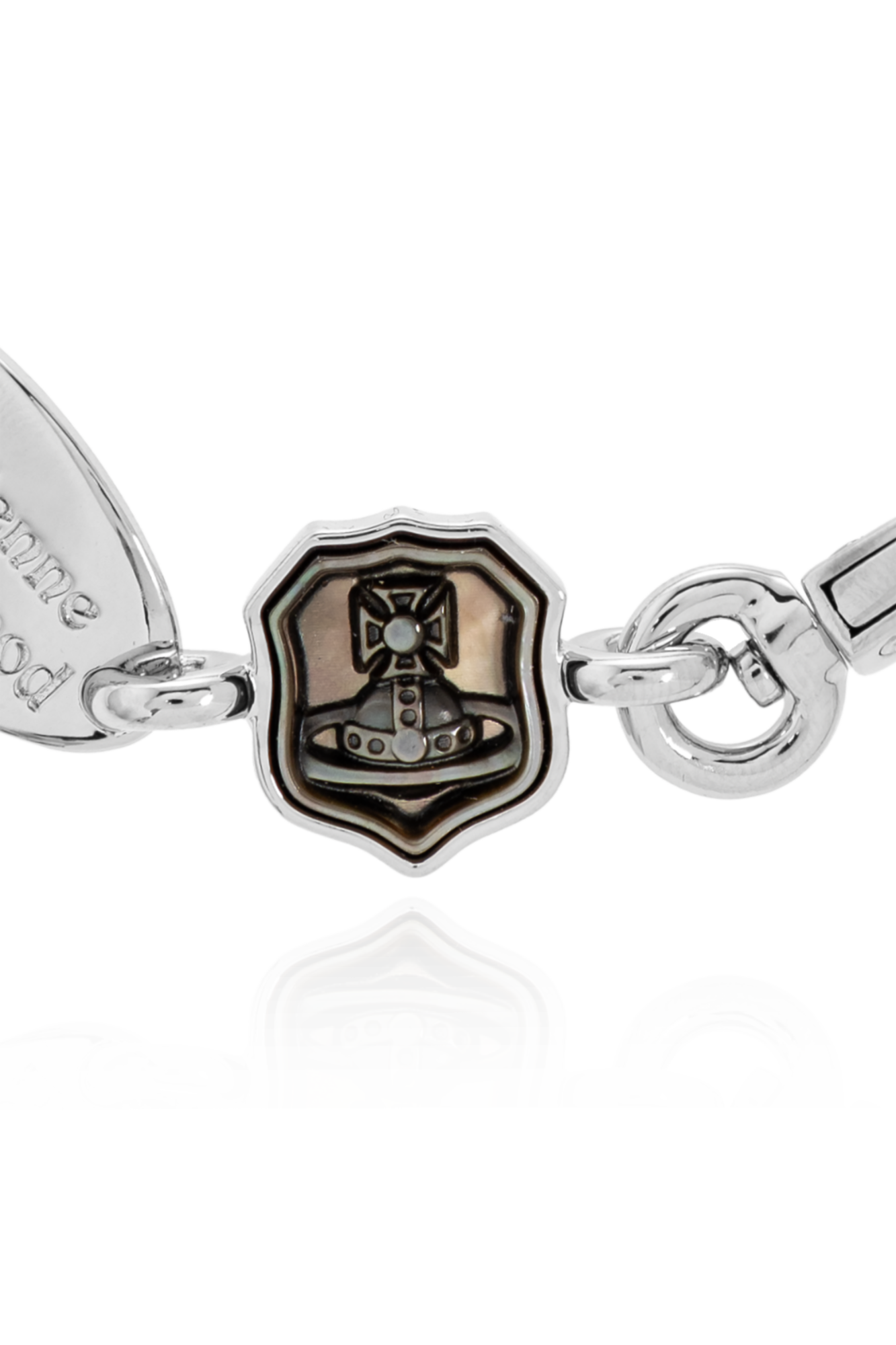 Silver Bracelet with engraved logo Vivienne Westwood - Vitkac AS